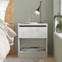 Luvio sngbord 26 - Silver/svart