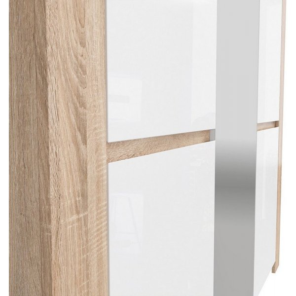 Clark garderob - Ek/vit Clark garderob - Ek/vit