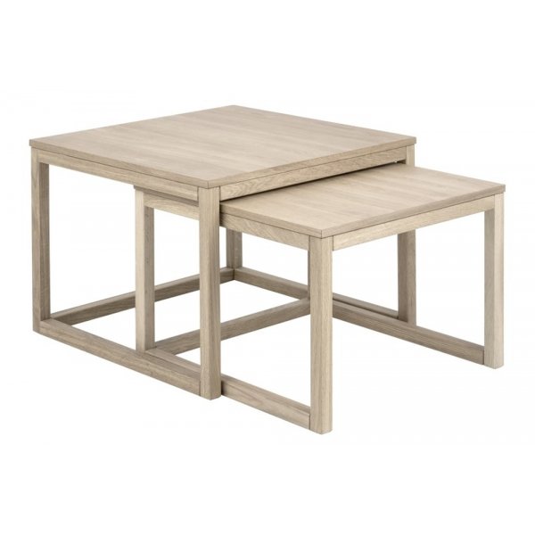 Cornus satsbord 70x70 cm - Vitpigmenterad ek