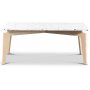 Terrazzo soffbord 110x60 cm - Cosmos Terrazzo & underrede white washed ek