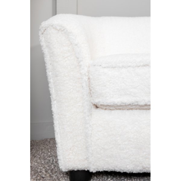 Canap enfant Moon - Teddy blanc