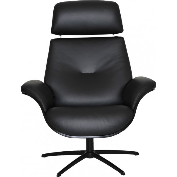 Falcon skinnftlj med recliner - Svart