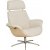 Falcon reclinerftlj - Ljusbeige/vitpigmenterad ek