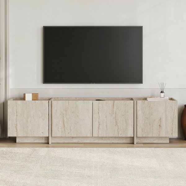 TV-b�nk Lorensa 180 cm - Travertin
