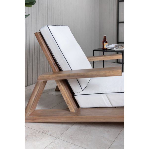 Fauteuil Daria - Marron/Blanc Fauteuil Daria - Marron/Blanc