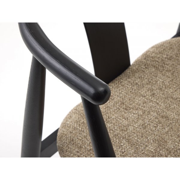 Fauteuil Dictu - Latte/noir Fauteuil Dictu - Latte/noir