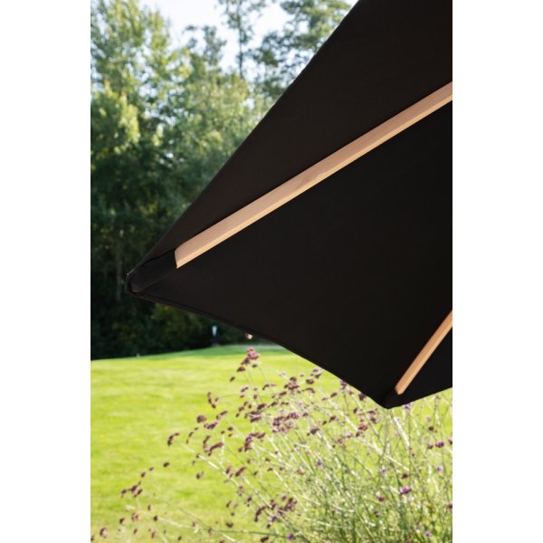 Corypho parasoll - Svart/Natur