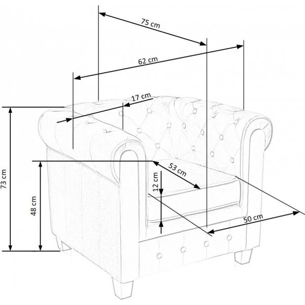 Eriksen f�t�lj - Rosa