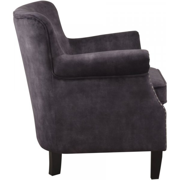 Norberg professor f�t�lj - Antiksvart tyg