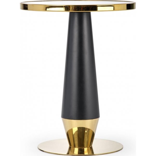 Molina eettafel 59 cm - Zwart marmer/zwart/goud