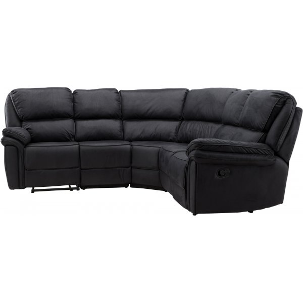 Canapé inclinable d\\\'angle Saranda - Noir Canapé inclinable d\\\'angle Saranda - Noir