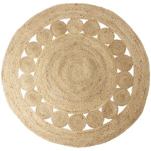 Handgjord matta Juni D150 cm - Jute