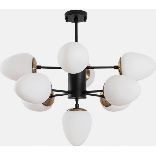 Basar taklampa 10316 - Svart/vit