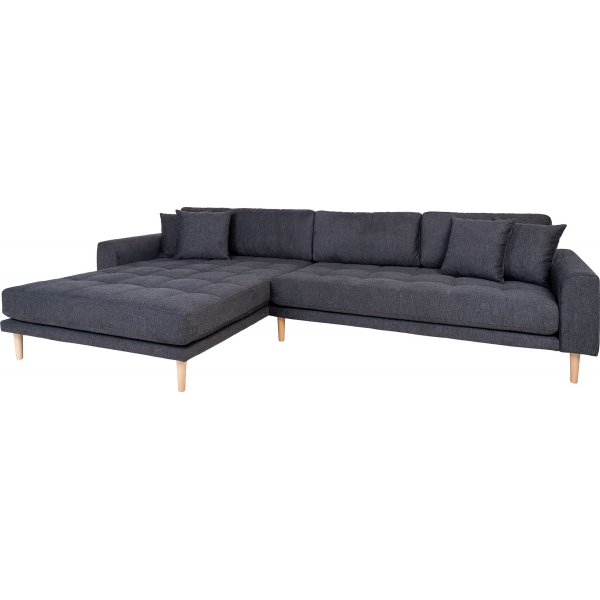 Canap divan Lido Gris fonc gauche