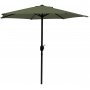Parasoll mrkgrn 300 cm - Fjllbacka + Textilskydd fr utembler