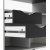 Bureau Oslo 145 x 81 cm - Blanc/noir