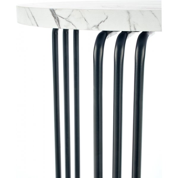 Table basse Tisvilde Ø40 cm - Marbre blanc/noir Table basse Tisvilde Ø40 cm - Marbre blanc/noir