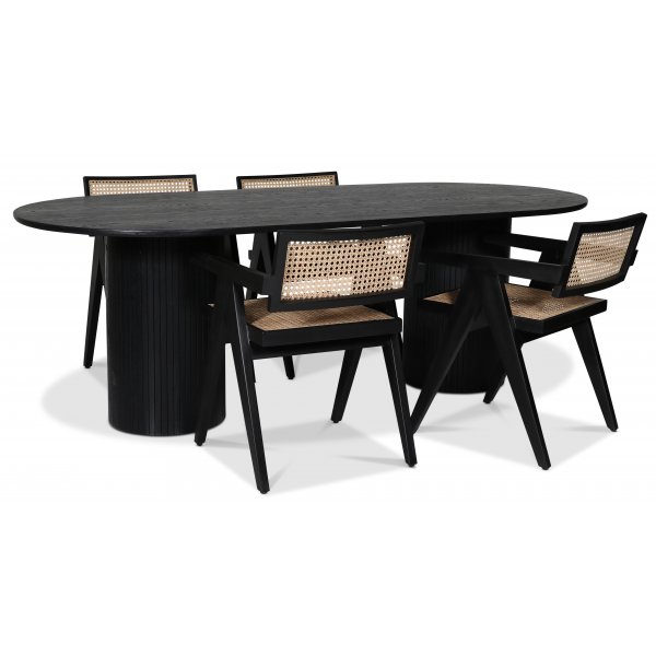 Strömsberg karmstol - Svart mahogny/rotting Strömsberg karmstol - Svart mahogny/rotting