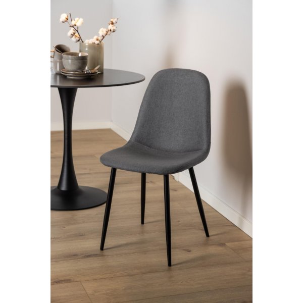 Chaise de salle  manger Celia - Gris fonc