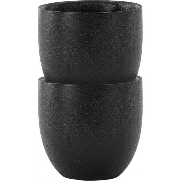 Wasi sabi kaffekopp 8 cm - Svart