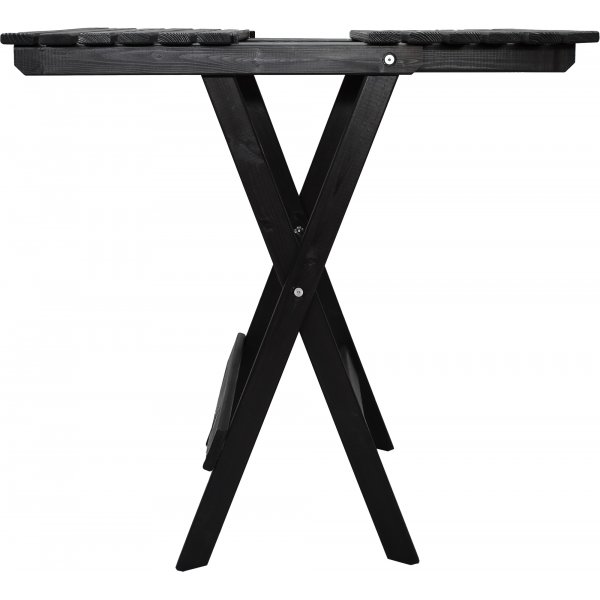Wilma utegrupp bord 65 x 65 cm inkl 2 st Knohult stolar - Svart Wilma utegrupp bord 65 x 65 cm inkl 2 st Knohult stolar - Svart