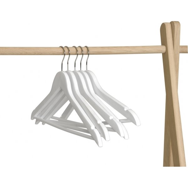 Cintre Mantelo, paquet de 5 - Blanc