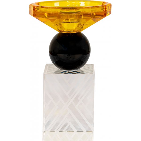 Bern ljusstake - Svart/amber Bern ljusstake - Svart/amber