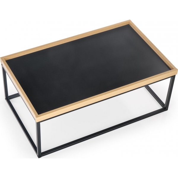 Table basse Vespa 100 x 60 cm - Beige/noir