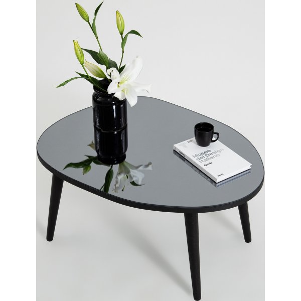 Table basse Gusto 75 x 55 cm - Noir/fumée Table basse Gusto 75 x 55 cm - Noir/fumée