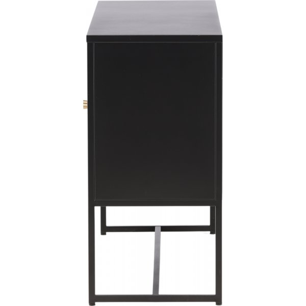 Buffet Trerike - Noir + Pieds de meubles Buffet Trerike - Noir + Pieds de meubles