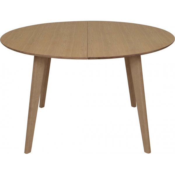 Table  manger Sagene 110-190 x 110 cm - Chne pigment blanc laqu