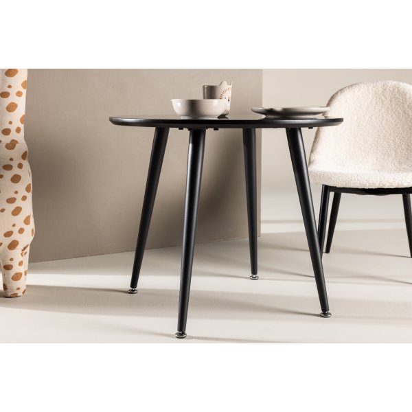 Plaza eettafel Ø60 cm - Zwart Plaza eettafel Ø60 cm - Zwart