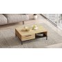 Luvio soffbord 18, 90x60 cm - Ek/svart