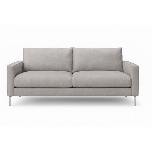 Soffa Nordic 219 cm - Gråbeige läderimitation Soffa Nordic 219 cm - Gråbeige läderimitation