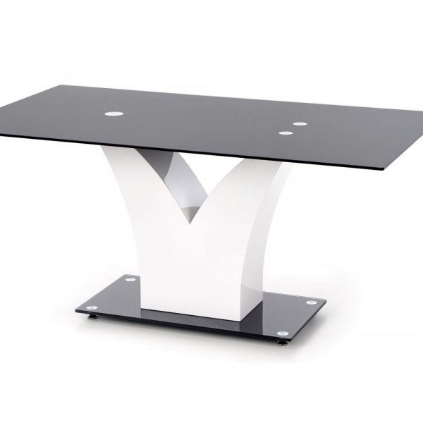Table Ally 160 x 90 cm - Noir/Blanc Table Ally 160 x 90 cm - Noir/Blanc