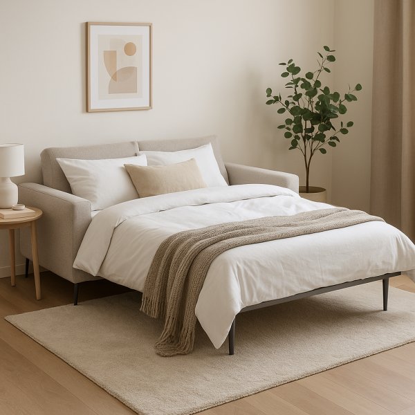 Bddsoffa Gotland , framt bddad soffa