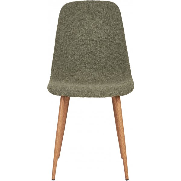 Chaise de salle à manger Stockholm - Bouclé vert foncé Chaise de salle à manger Stockholm - Bouclé vert foncé