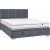 Cadre de lit Maison 160x200 cm gris avec rangement dans le lit