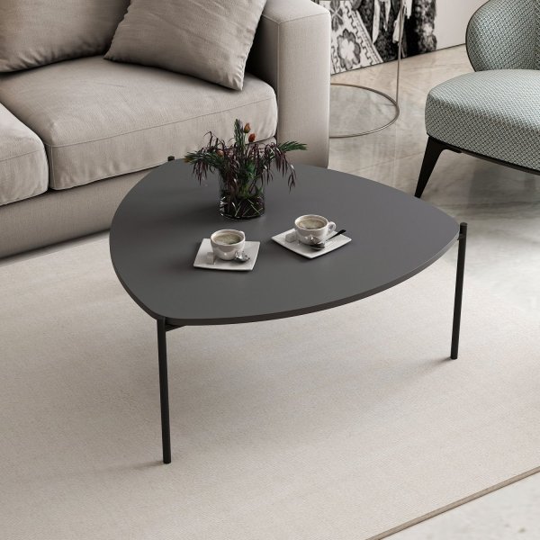 Lenny soffbord 90 x 89 cm - Antracit