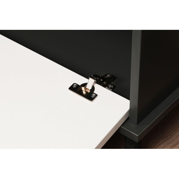 Ibiza TV-b�nk - Vit/antracit