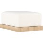 Ivy sittpuff - Vit boucle