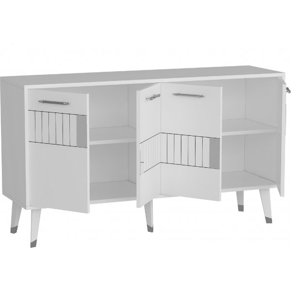 Buffet Moda - Blanc/argent Buffet Moda - Blanc/argent