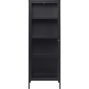 Armoire mtallique noire Toddy avec porte vitre H160 cm