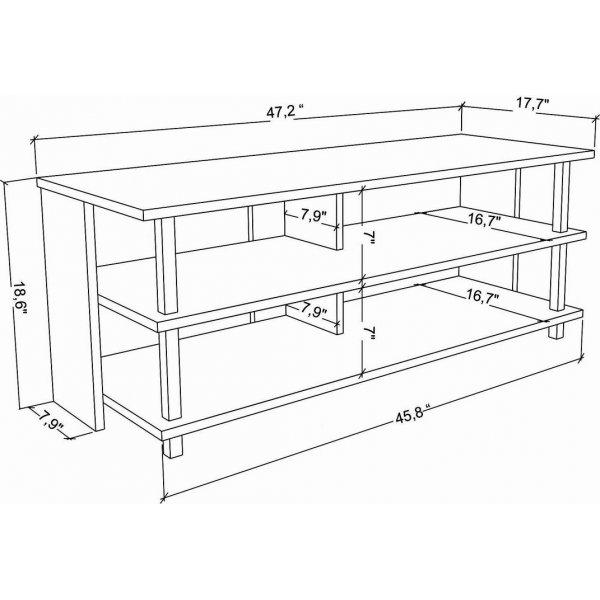 Banc multimédia Pueblo - Doré/chêne Banc multimédia Pueblo - Doré/chêne