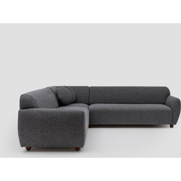 Canapé d'angle Eddy - Gris foncé Canapé d'angle Eddy - Gris foncé