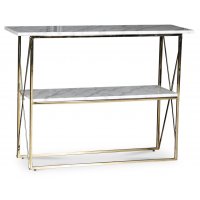 Norwich konsolbord 110 x 35 cm - Mässing / Ljus marmor Norwich konsolbord 110 x 35 cm - Mässing / Ljus marmor