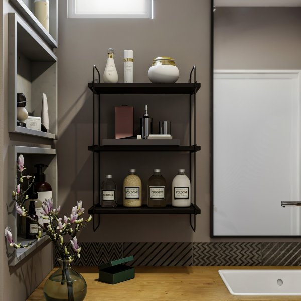 Pulalis wandplank - Antraciet Pulalis wandplank - Antraciet