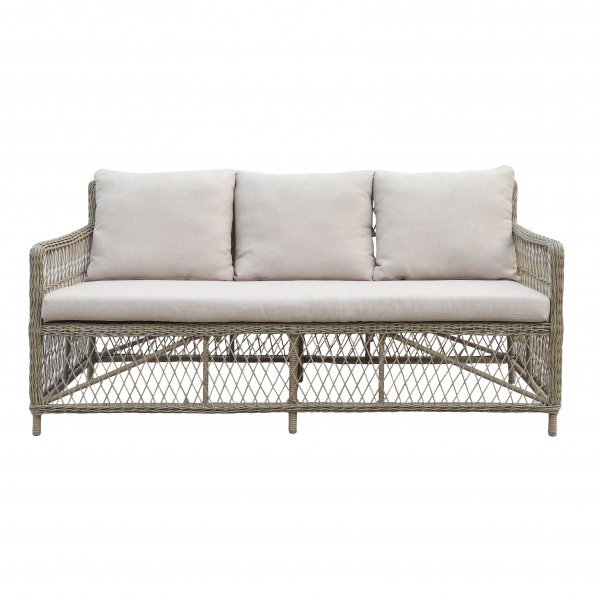 Utegrupp; soffa med två fåtöljer och bord Utegrupp; soffa med två fåtöljer och bord