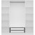 Armoire Cikani 180x52x210 cm - Blanc/fume