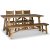 Woodforge matgrupp; matbord med 3 st matstolar och bnk tervunnet tr + 3.00 x Mbeltassar